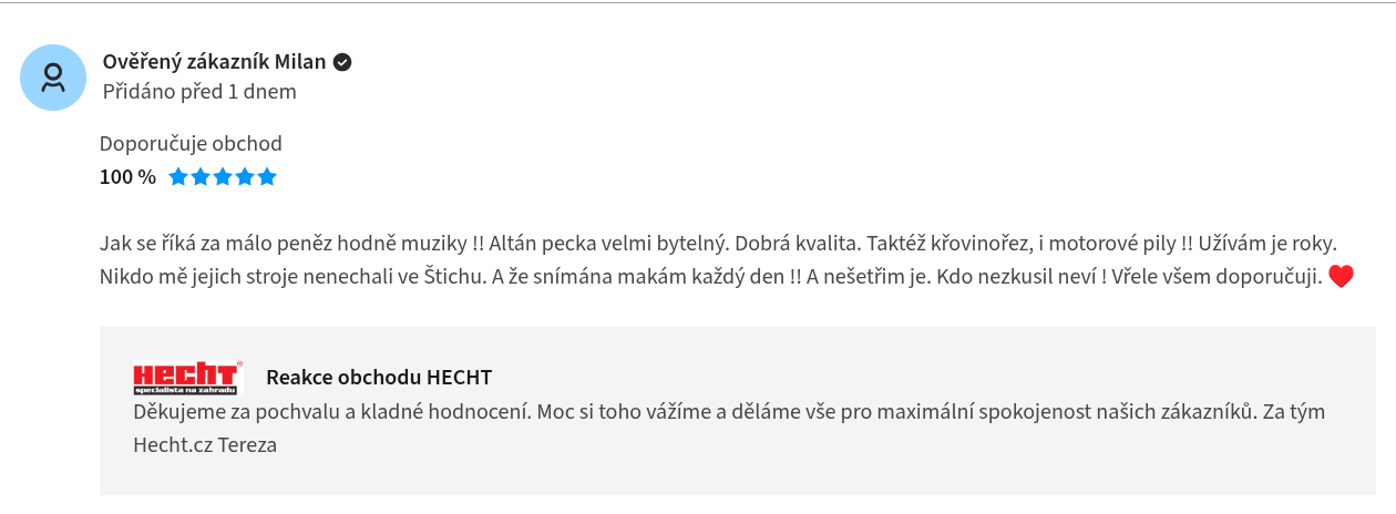 Hecht recenze