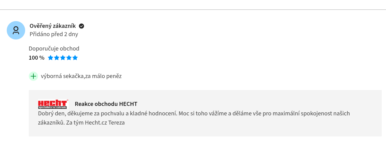Hecht zkušenost